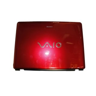 Displaydeckel f. Sony VAIO VGN-CR Series Rot gebraucht