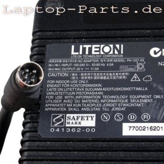 Original AC Adapter LITEON PA-1221-03 20V 11A